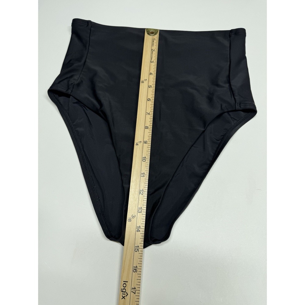 Kona Sol Women's High Coverage,High Waist Bikini Bottom Black. Size‎ M - Picture 4 of 7